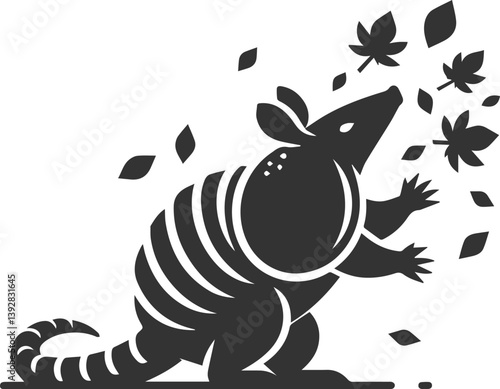 Armadillo vector black