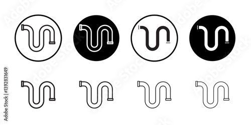 pipe icon vector logo set collection for web app ui