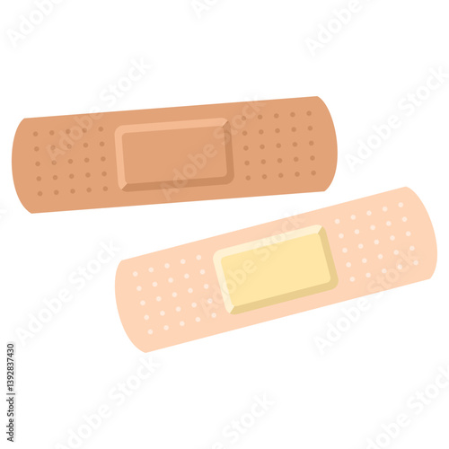 Illustration of Adhesive Bandages