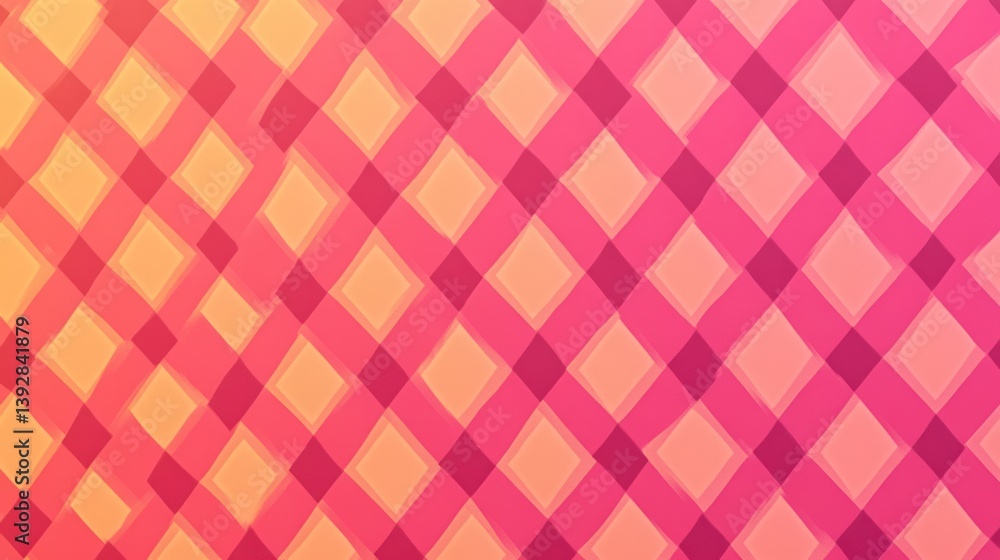 Abstract pink and orange diamond pattern background. Abstract pink and orange diamond pattern background.