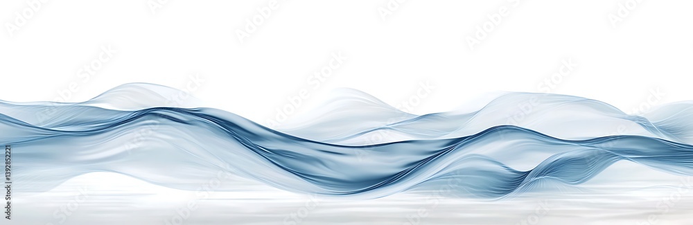 Obraz premium 4 white circular water ripples, vector graphics, simple design, white background