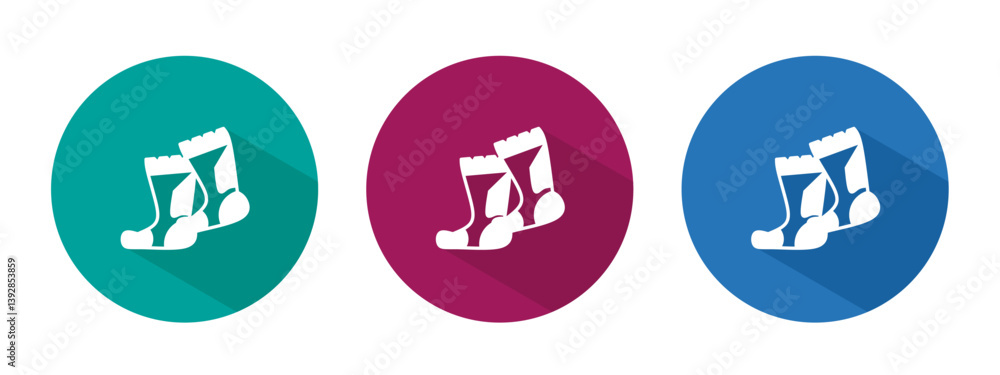Icon for sock vector illustration in flat. Icon for sock vector illustration in flat.