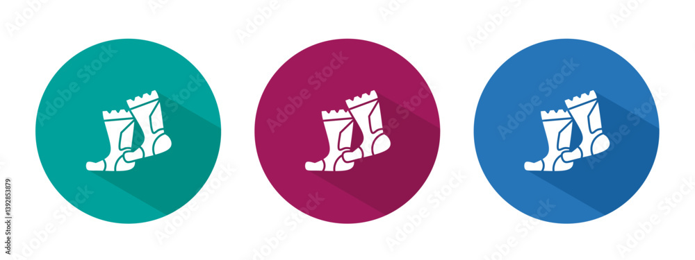 Icon for sock vector illustration in flat. Icon for sock vector illustration in flat.