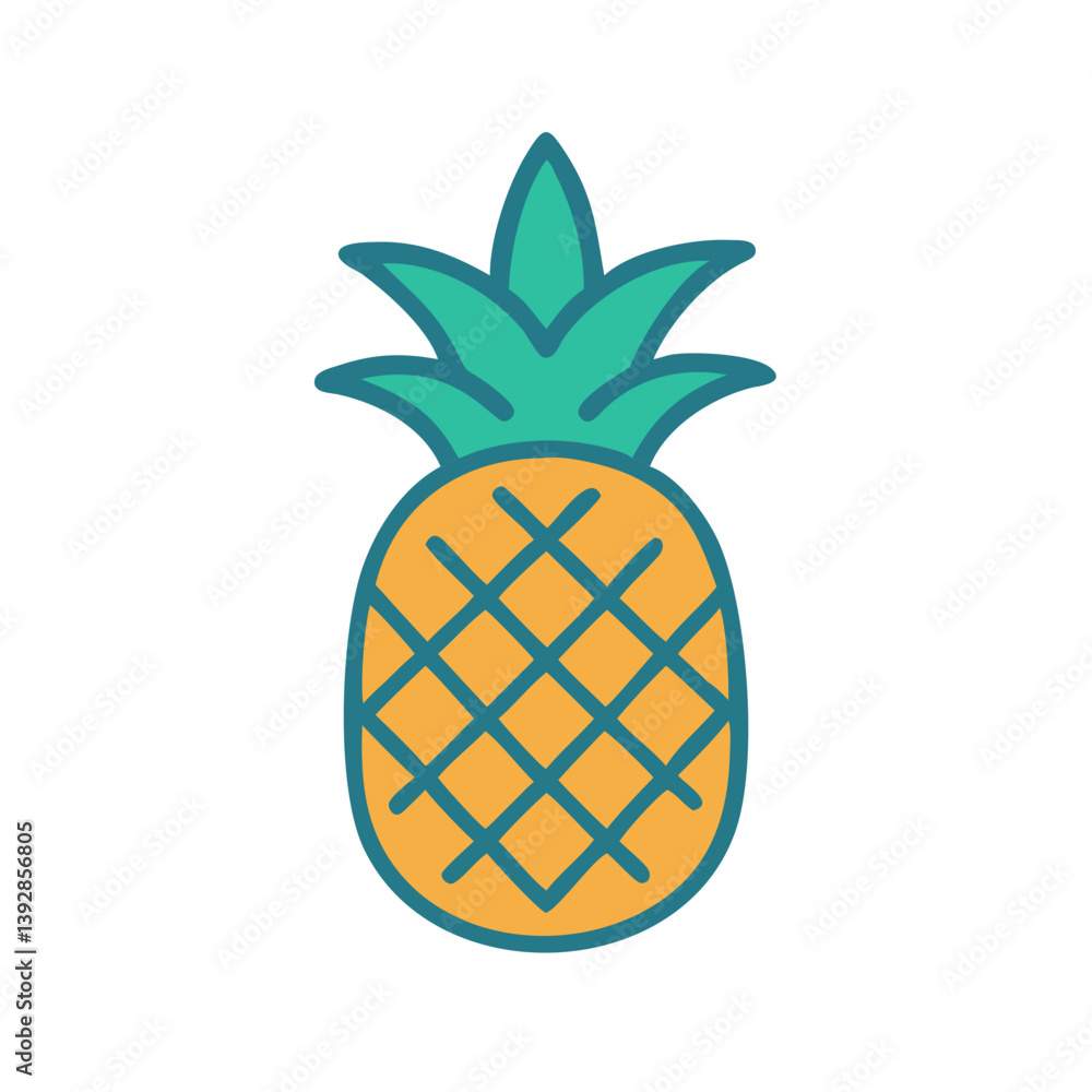 Elegant Pineapple Design for Menus Elegant Pineapple Design for Menus