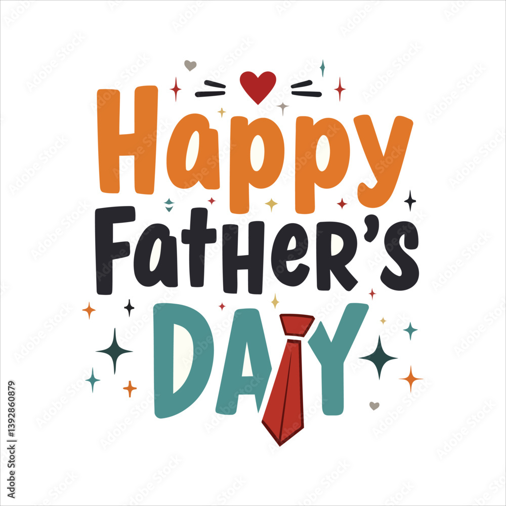 Happy Father's Day Lettering – Elegant Holiday Typography Happy Father's Day Lettering – Elegant Holiday Typography