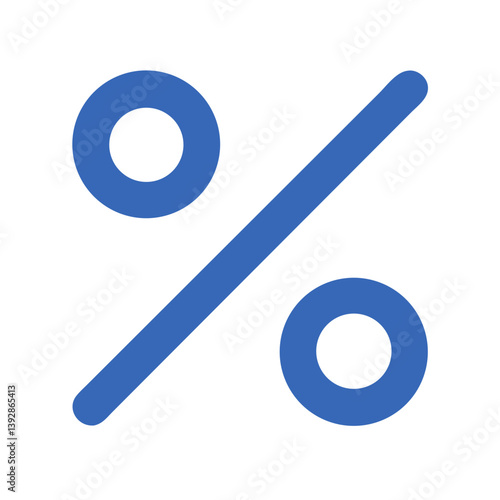 Percentage Symbol Discount Ratio Icon Design