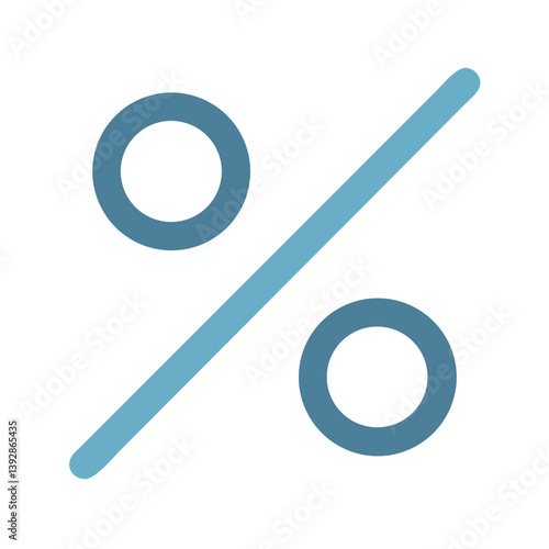 Percentage Symbol Discount Ratio Icon Design