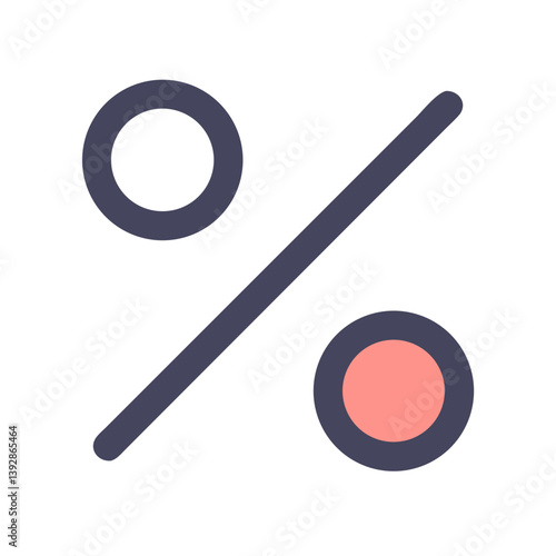 Percentage Symbol Discount Ratio Icon Design
