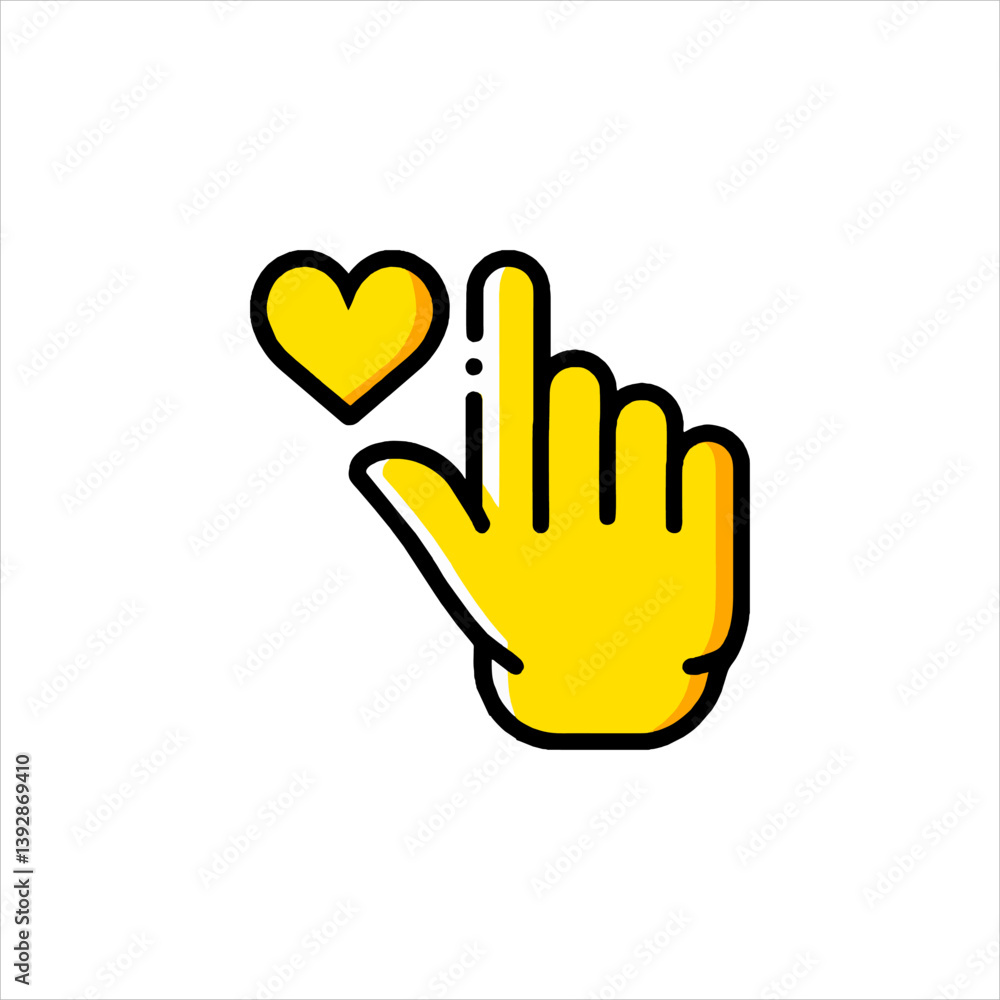 Obraz premium vector hand sign