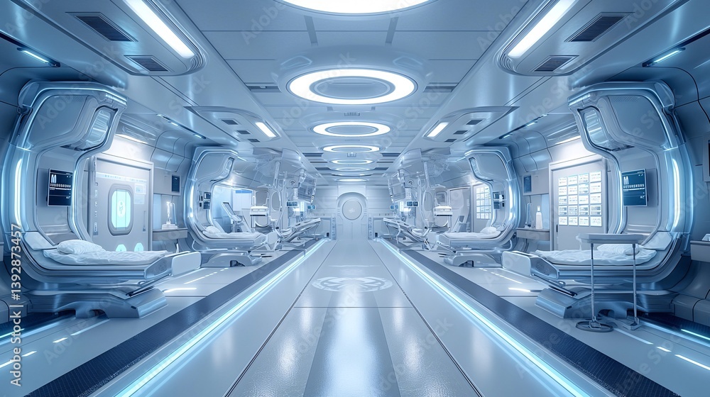 Futuristic Medical Corridor