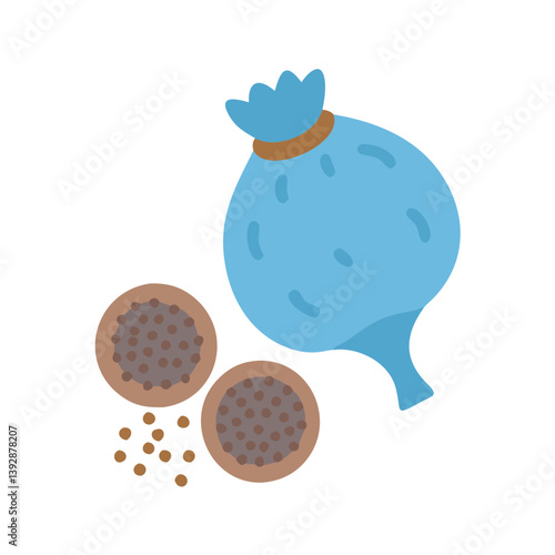  Poppy Seeds Icon for Culinary Use