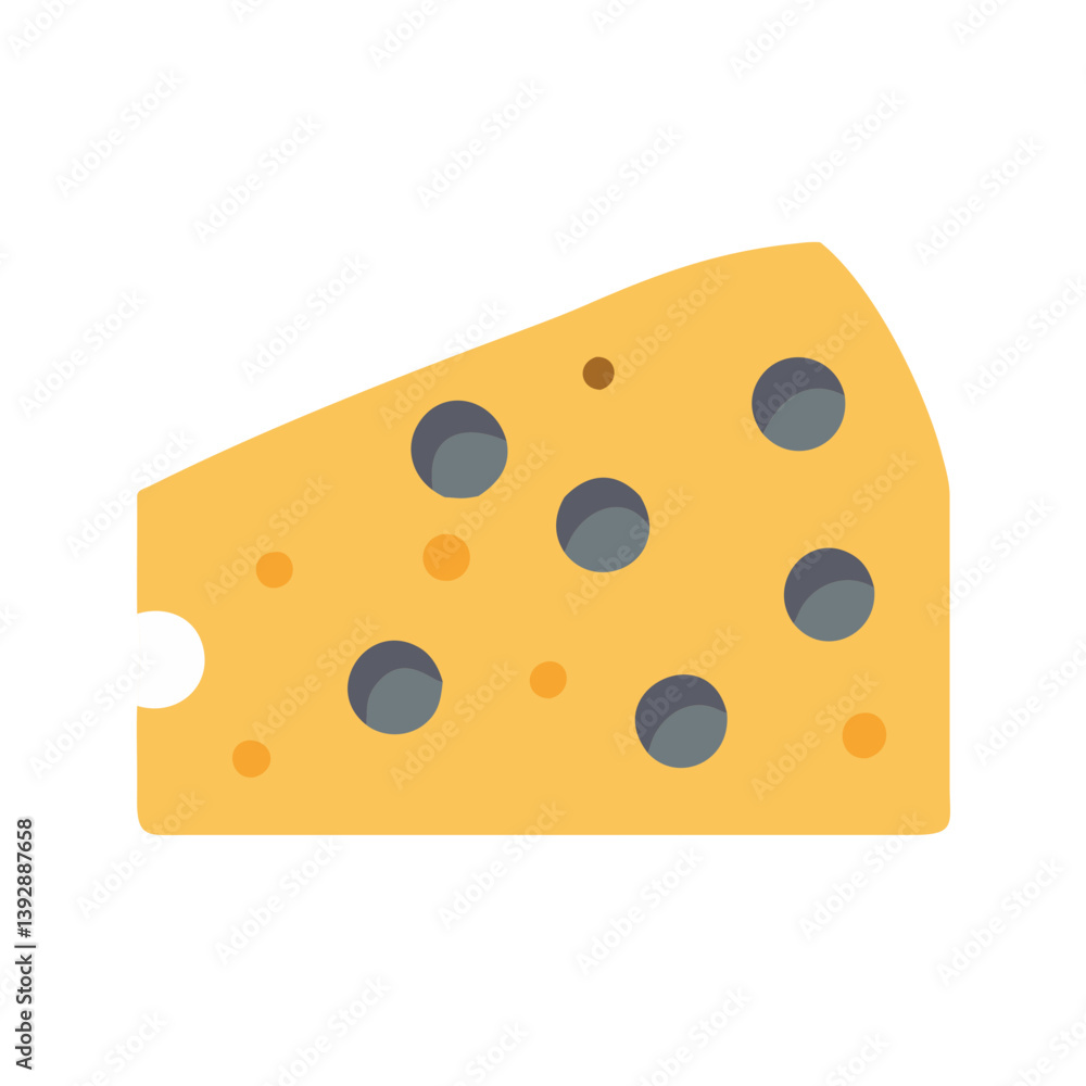 Fototapeta premium Stylish Swiss Cheese Representation for Menus