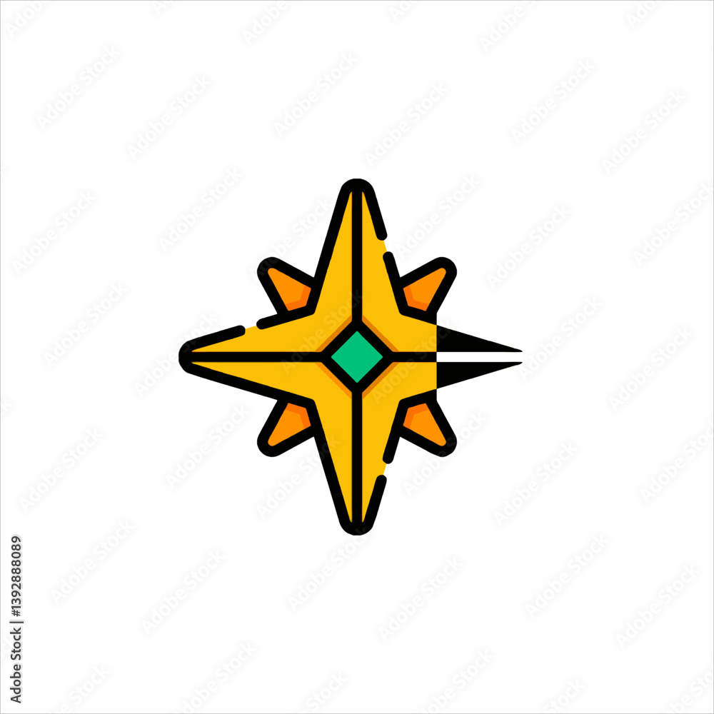 Obraz premium golden star icon