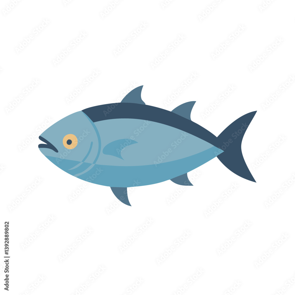 Fototapeta premium Tuna Icon for Seafood Lovers