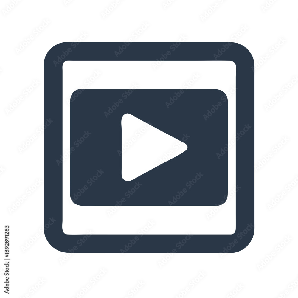 Play Button Media Playback Icon Design Play Button Media Playback Icon Design