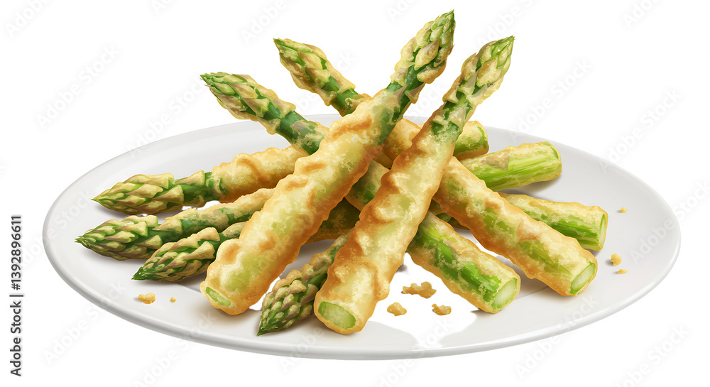 Crispy green vegetable sticks fresh crunchy snack for health conscious individuals Crispy green vegetable sticks fresh crunchy snack for health conscious individuals