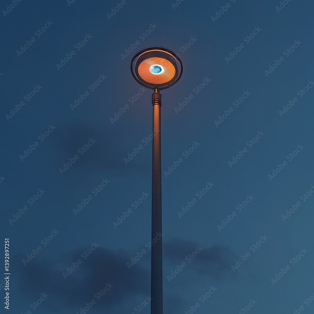 smart urban street lighting system isolated on a minimalistic background lifelike textures capturing modern LED street lamps digital control nodes and sensor networks integrated smart urban street lighting system isolated on a minimalistic background lifelike textures capturing modern LED street lamps digital control nodes and sensor networks integrated