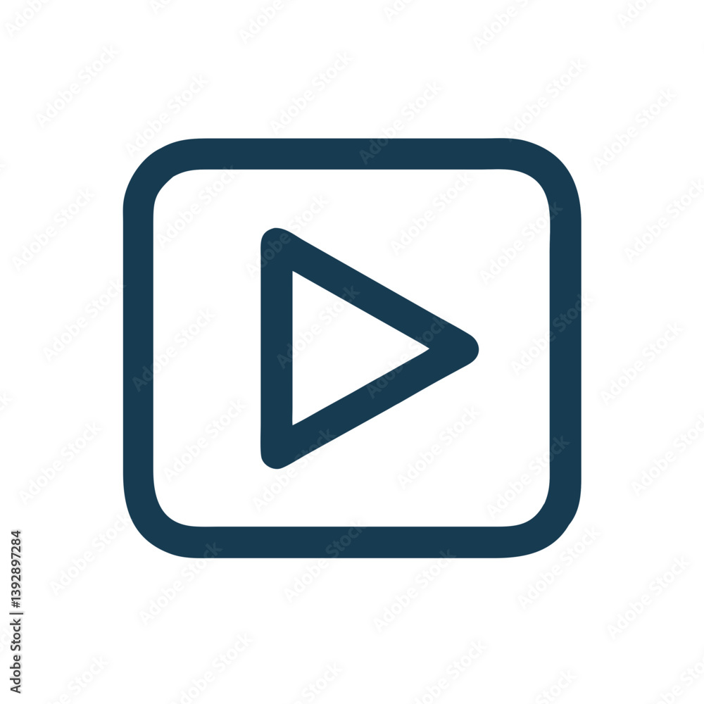 Play Button Start Continue Icon Design Play Button Start Continue Icon Design