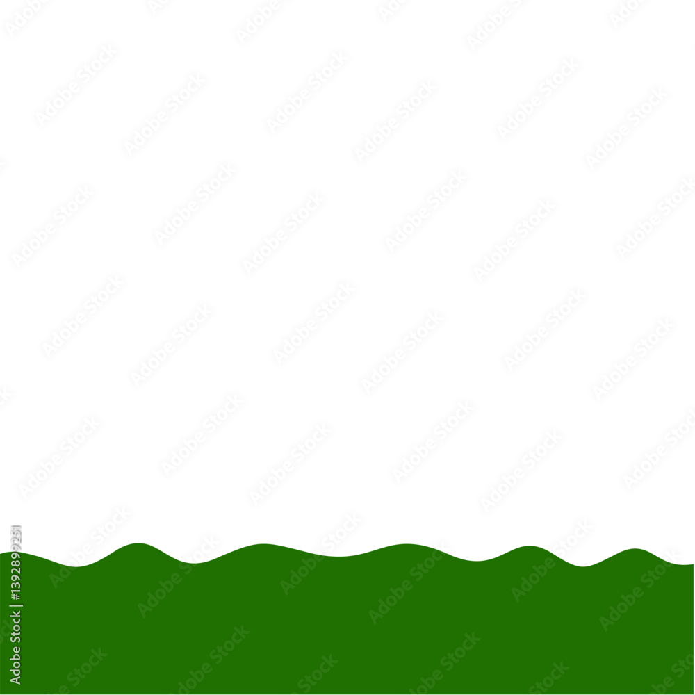 Fototapeta premium Flat Style Bottom Border