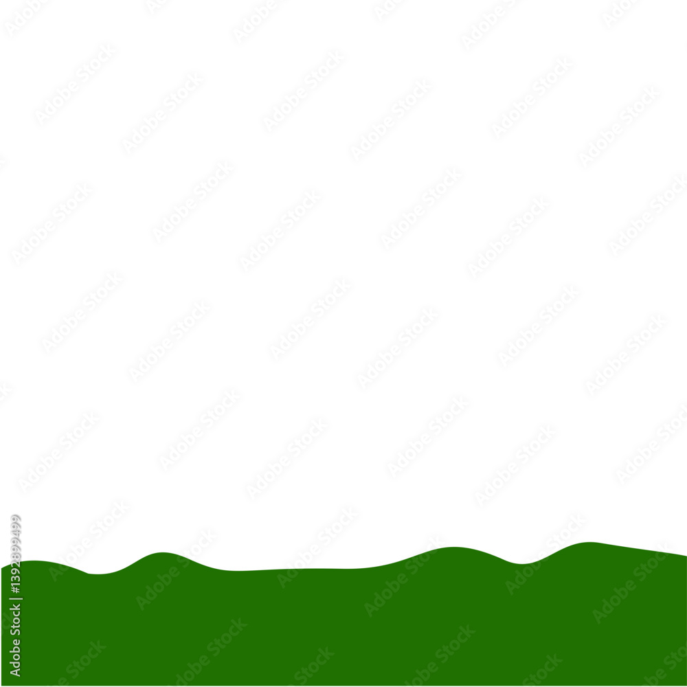 Obraz premium Flat Style Bottom Border