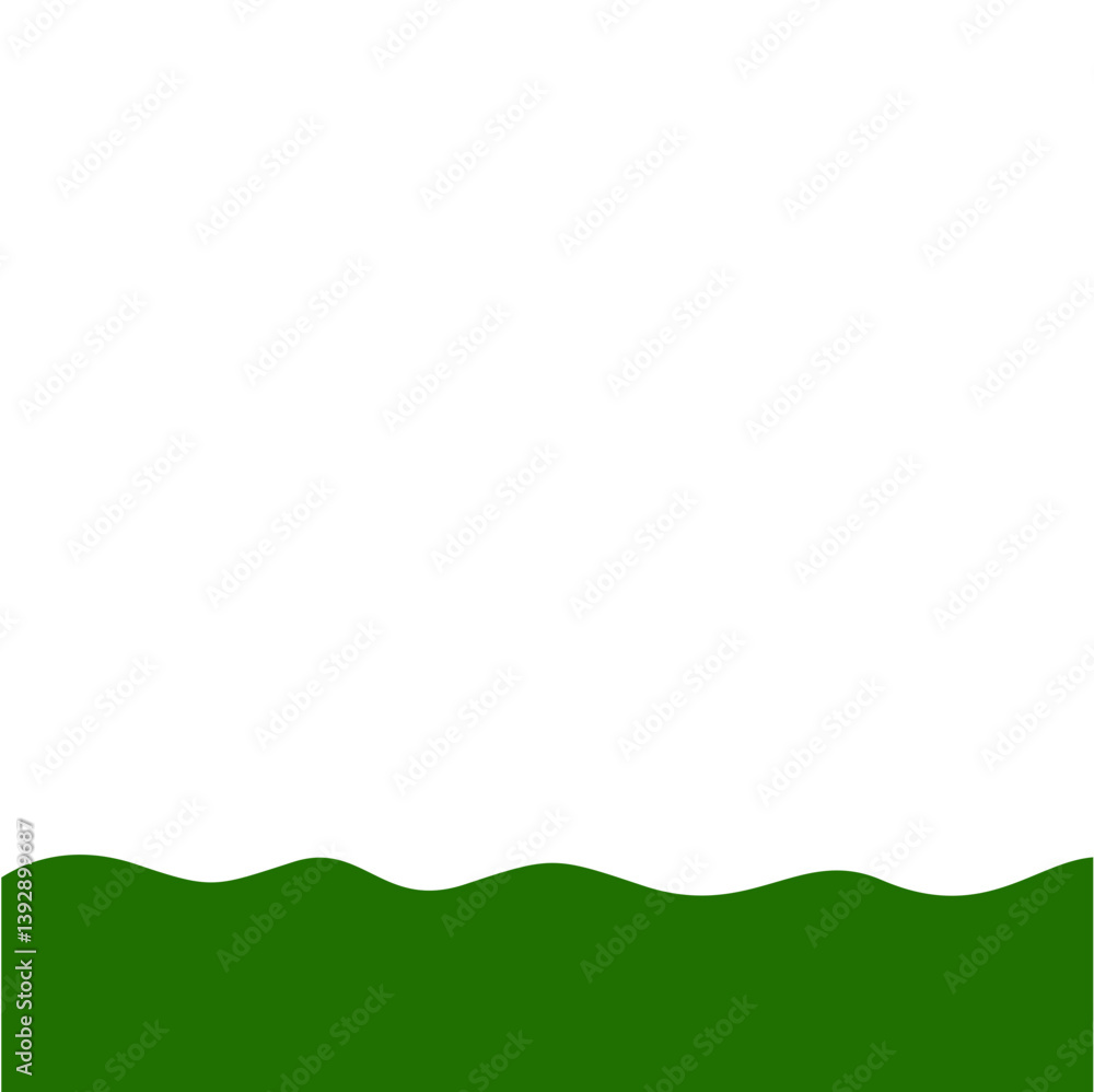 Obraz premium Flat Style Bottom Border