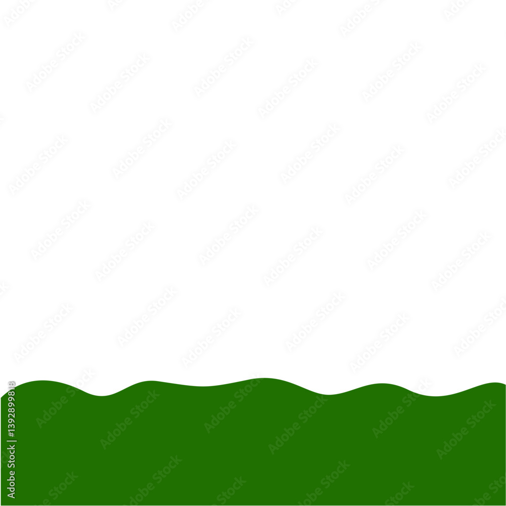 Obraz premium Flat Style Bottom Border