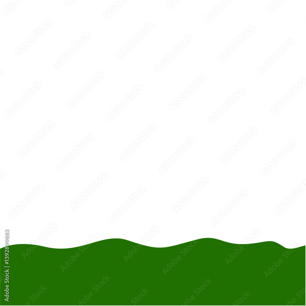 Obraz premium Flat Style Bottom Border
