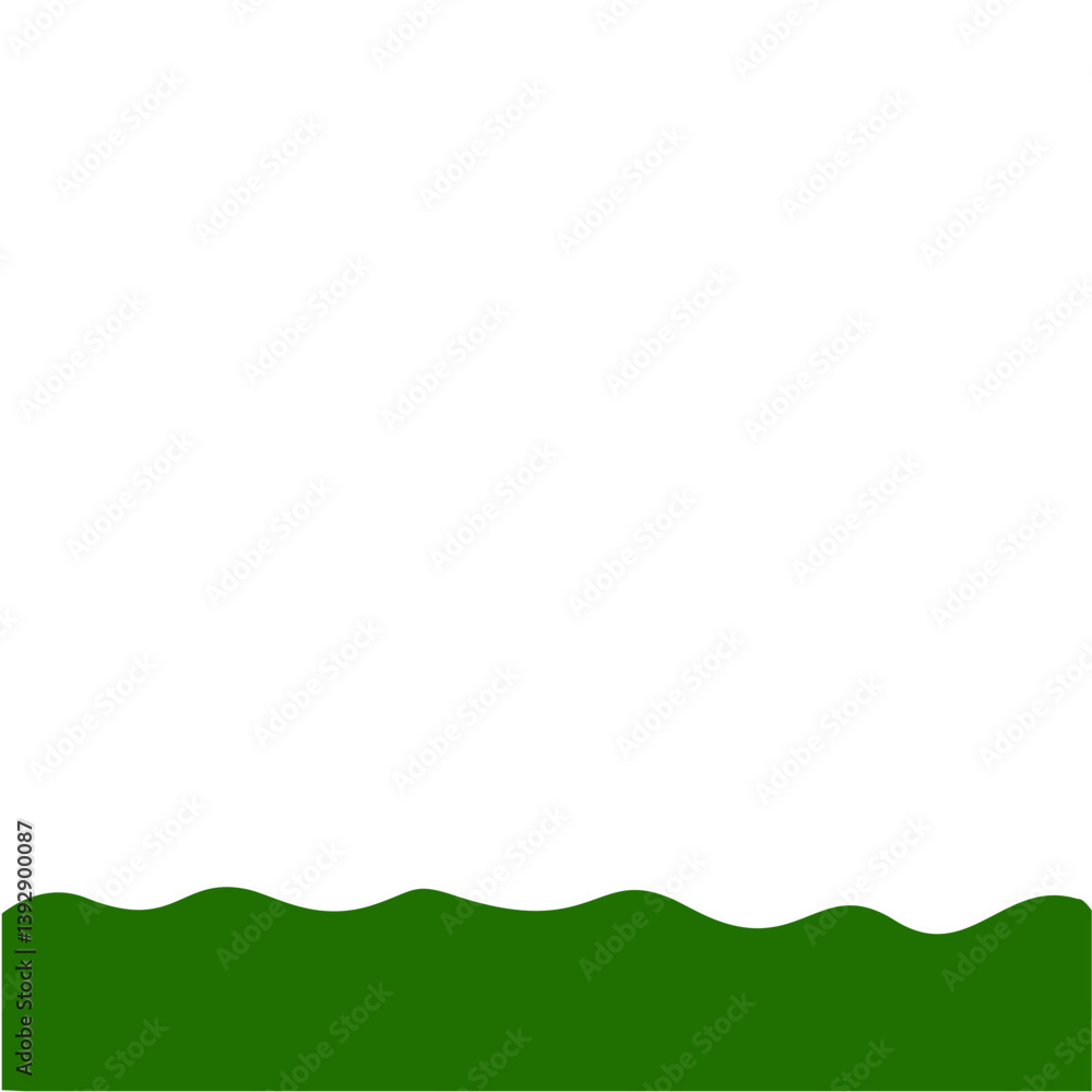 Obraz premium Flat Style Bottom Border