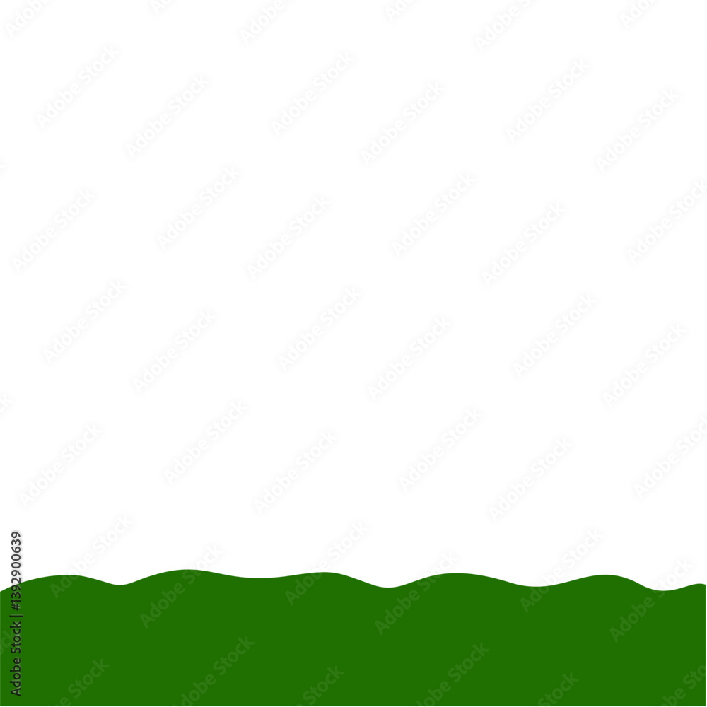 Obraz premium Flat Style Bottom Border