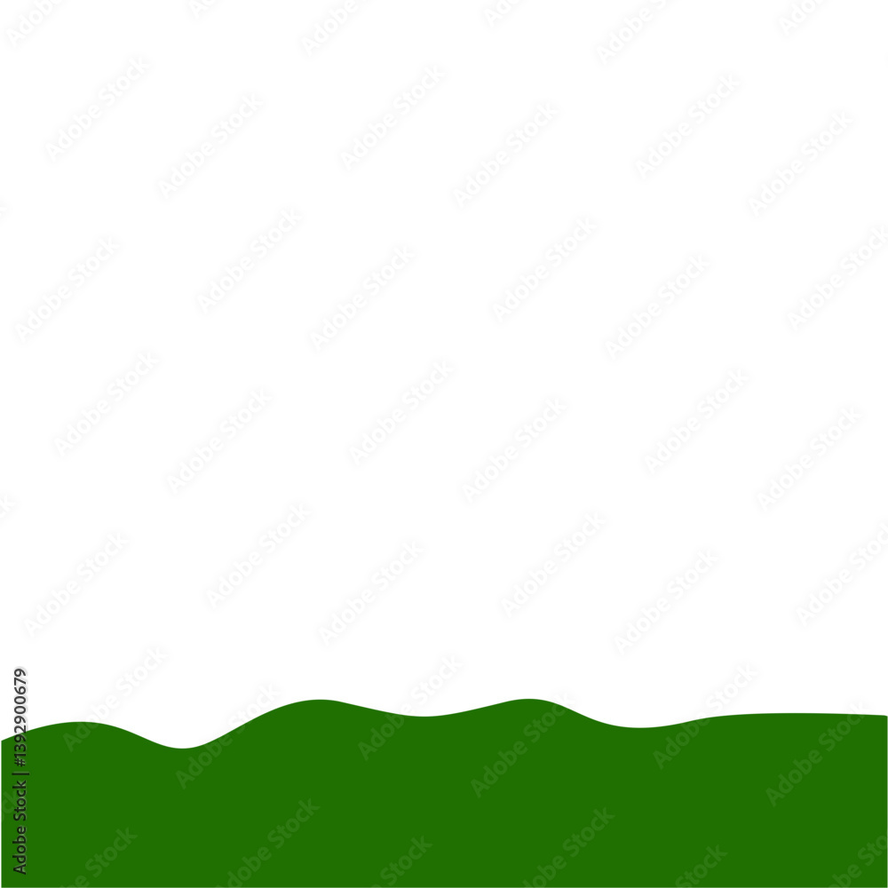 Obraz premium Flat Style Bottom Border