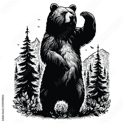 bear in the forest