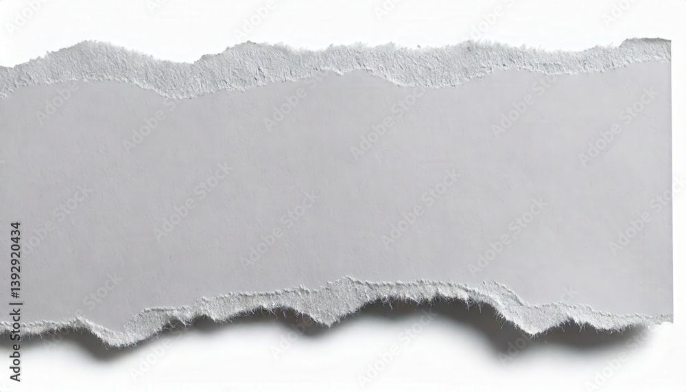 A high-resolution torn paper texture with uneven, ripped edges A high-resolution torn paper texture with uneven, ripped edges