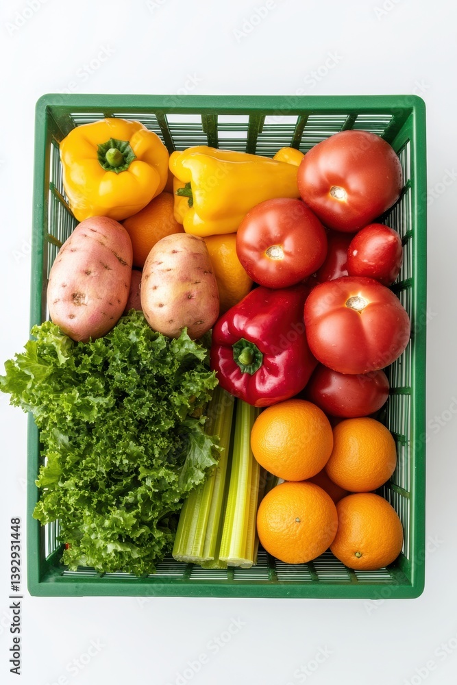 Various mixed fresh organic vegetable in Spring