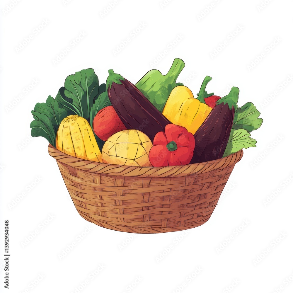 Various mixed fresh organic vegetable in Spring