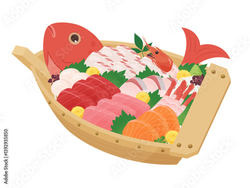 船盛のイラスト