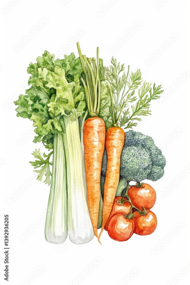 Various mixed fresh organic vegetable in Spring
