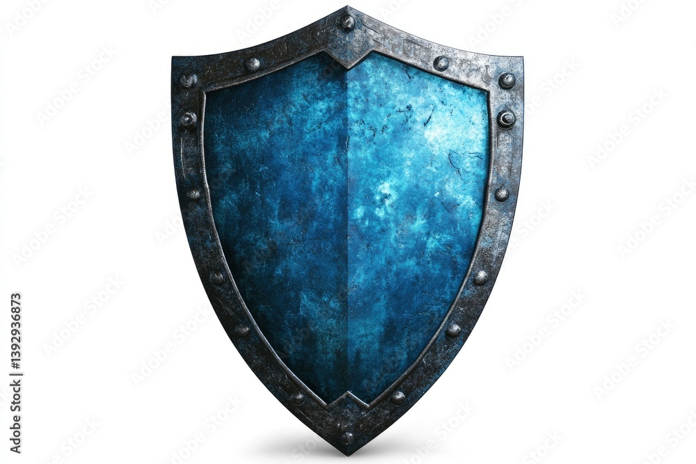 IT digital shield symbolizes cyber security attack protection isolated on white background, hd, realistic IT digital shield symbolizes cyber security attack protection isolated on white background, hd, realistic