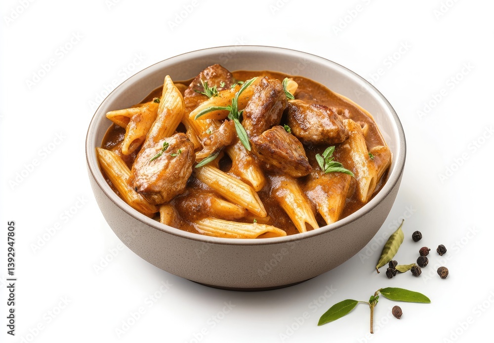 Hearty pasta dish with flavorful beef sauce Hearty pasta dish with flavorful beef sauce