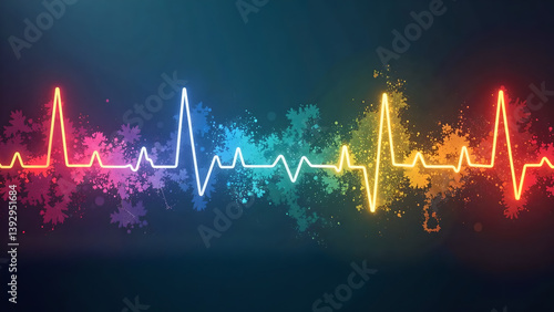 heart beat on the monitor