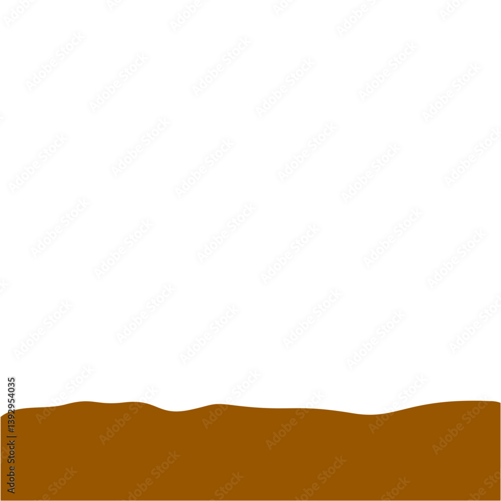 Obraz premium Flat style Brown Soil