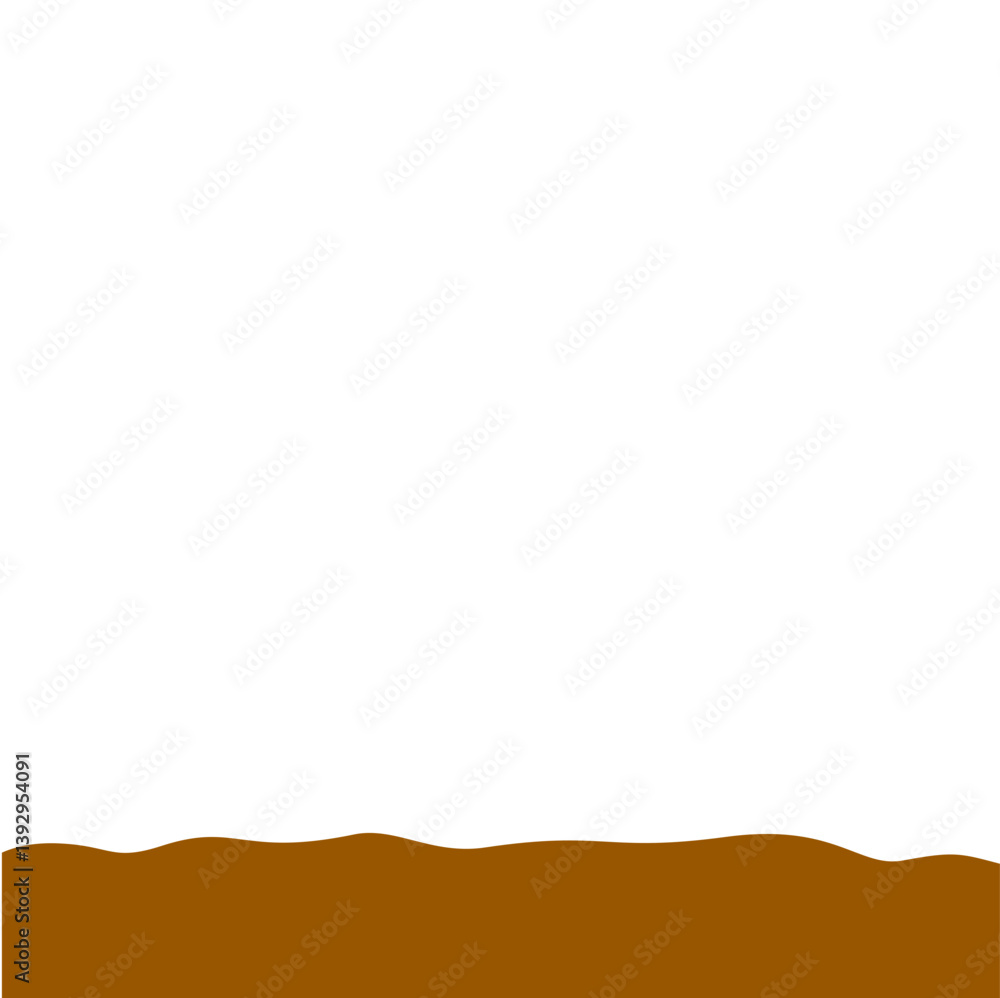 Obraz premium Flat style Brown Soil