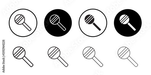 Baby rattle icon vector logo set collection for web app ui