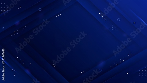 Bright Navy Blue Dynamic Abstract Background with Diagonal Lines