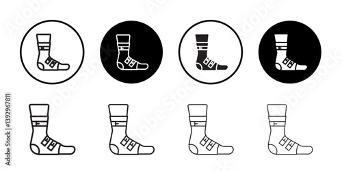 Foot splint icon vector logo set collection for web app ui