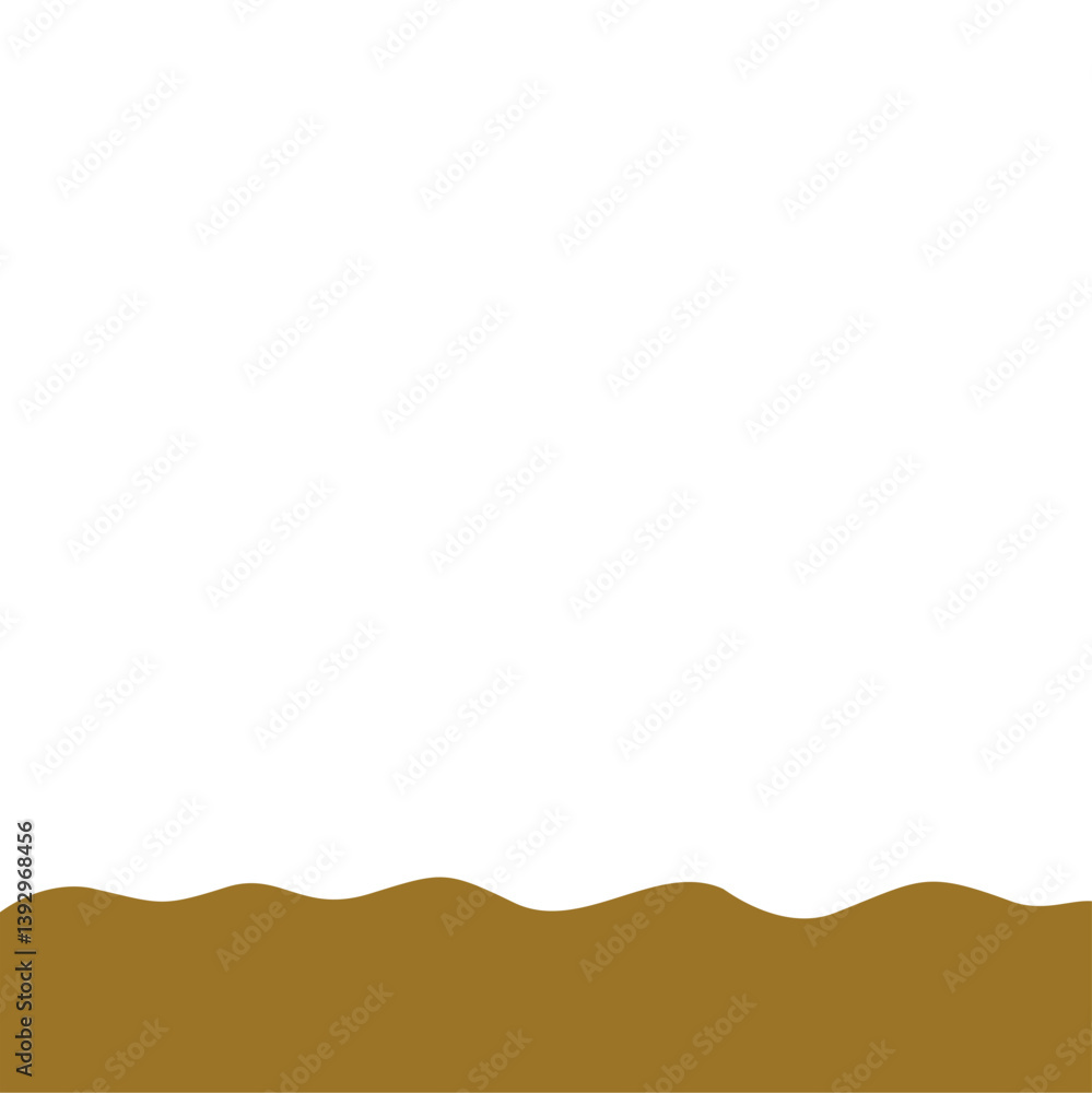 Obraz premium Flat style Brown Soil