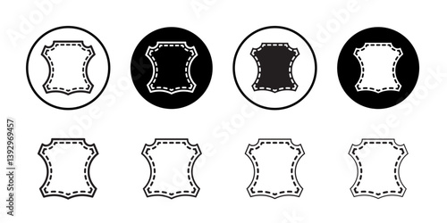 Leather Icon vector logo set collection for web app ui