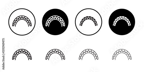 lingual braces icon vector logo set collection for web app ui