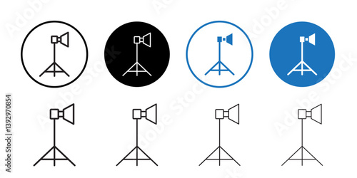 photography lighting icon vector logo set collection for web app ui