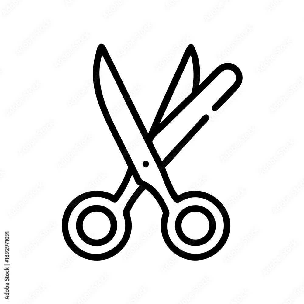 Scissors Icon for Creativity and Crafting Topics Scissors Icon for Creativity and Crafting Topics