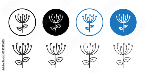 Pollen icon vector logo set collection for web app ui